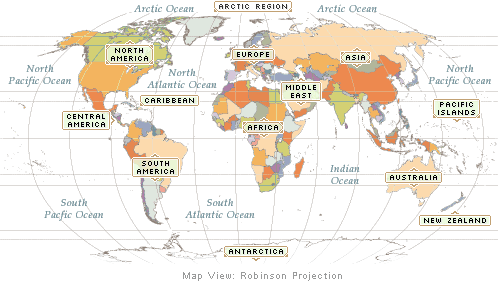 World  Latitude Longitude on World Atlas With Maps  Geography   Facts Of Every Country In The World